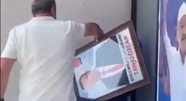 İhracı kesinleşen Tanju Özcan'ın fotoğrafı çöpe atıldı!