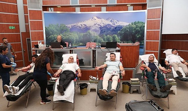 KASKİ'den ERÜ'deki kan bağışına destek