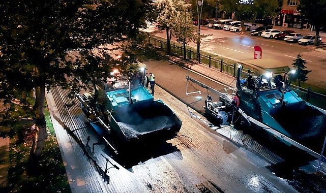 Kayseri Büyükşehir'den gece mesaisi