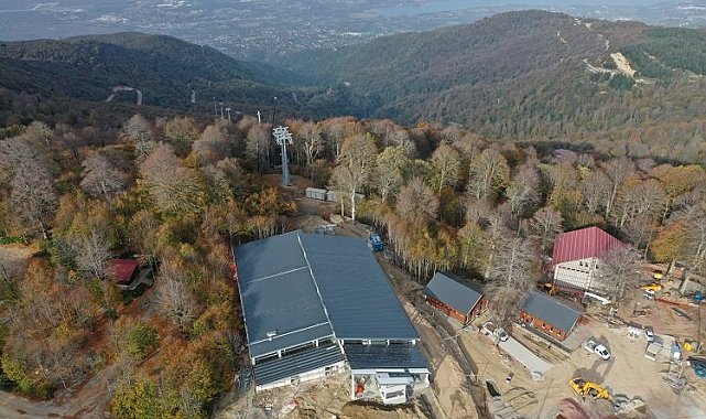 Kocaeli teleferiğinde sıra taşıyıcı halatlara geldi