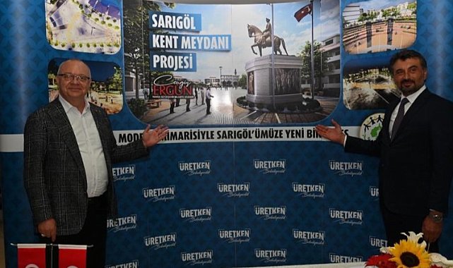 Manisa Sarıgöl'ün Kent Meydanı için yer teslimi tamam