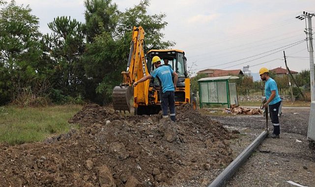 Sapanca'da Göl Mahallesi'nde altyapı çalışmaları