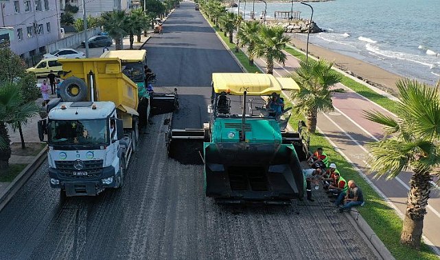Ünye Sahil Yolu yenilendi