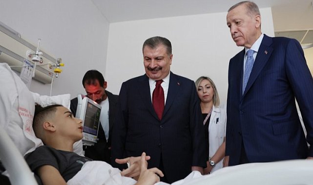 Cumhurbaşkanı Erdoğan'dan Gazze'den getirilen hastalara ziyaret