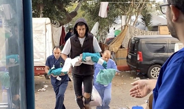 Gazze'de prematüre bebekler kuvözden çıkartıldı