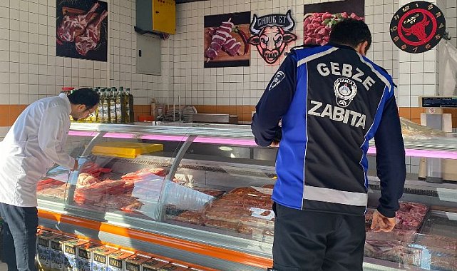 Gebze Zabıtası'ndan kasap denetimleri