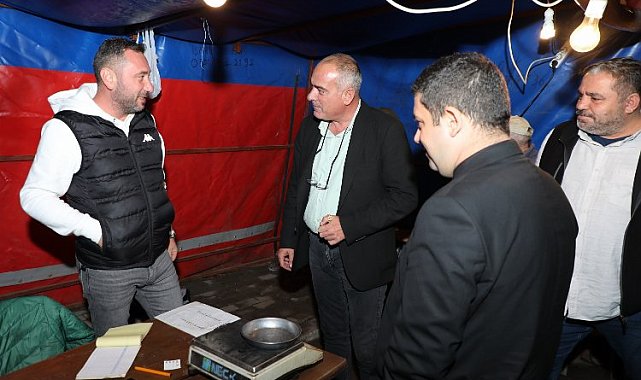 Gemlik'te zeytin üreticilerine alım noktalarında ziyaret