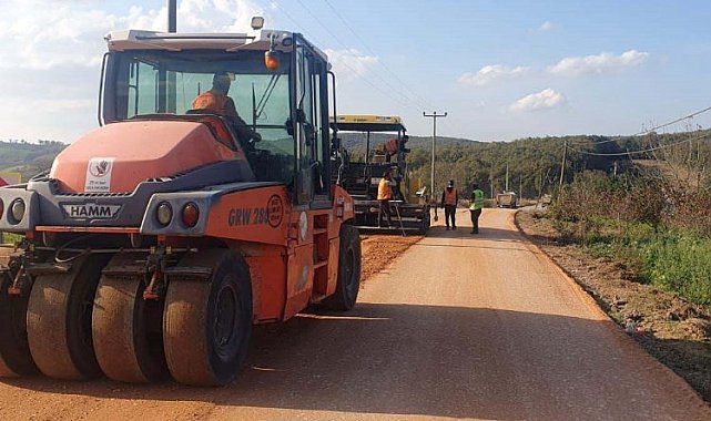 İzmit ana grup köy bağlantı yoluna yeni üstyapı