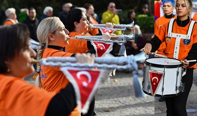 Kadına şiddete bandolu tepki