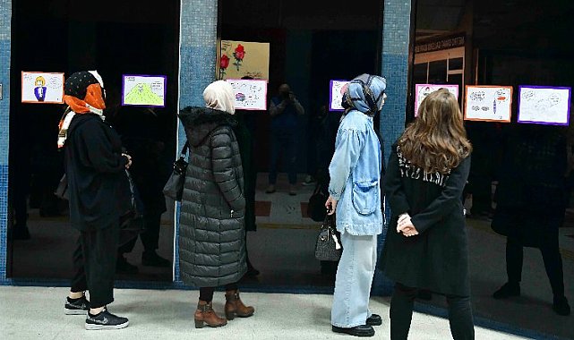 Kadına şiddete karşı karikatür sergisi
