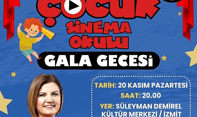 Kocaeli İzmit Belediyesi Çocuk Sinema Okulu için gala zamanı