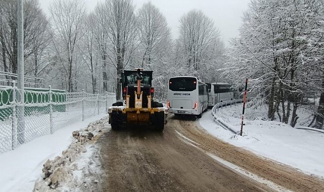 Kocaeli'nin kar kaplanları iş başında