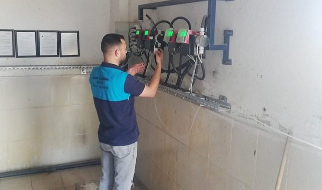 Manisa Karaağaçlı'nın içme suyu arıtma tesisine kontrol