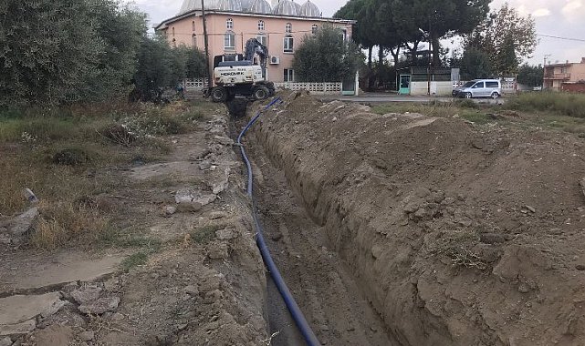 Manisa Salihli'de sanayinin içme suyu hattı yenileniyor