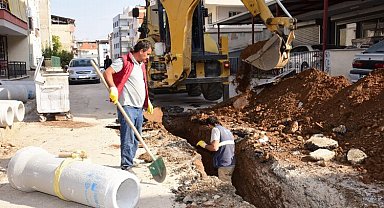 Manisa Turgutlu'da altyapı çalışmaları sürüyor
