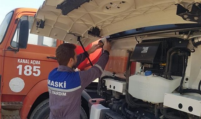 MASKİ'de periyodik araç bakımları ile hizmetler aksamıyor