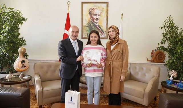 Okumada dünya şampiyonu Zümra, Tunç Soyer'le buluştu