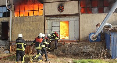 Kayseri itfaiyesinden OSB yangınına müdahale