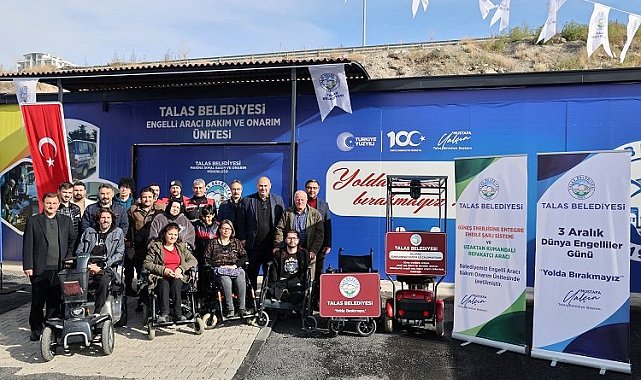 Kayseri Talas'ta engellilere çifte sürpriz