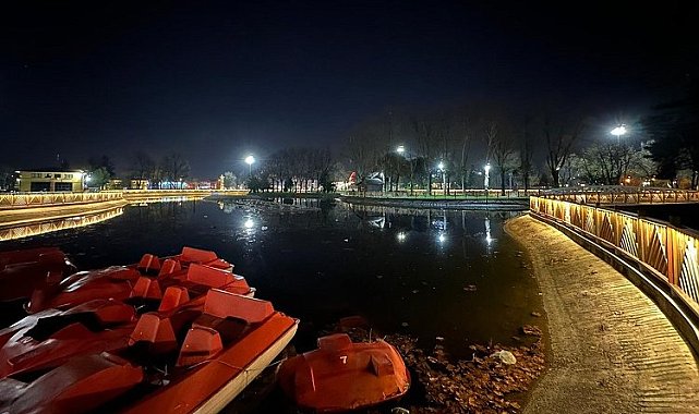 Aziz Duran Parkı'nın gece görüntüsü değişti