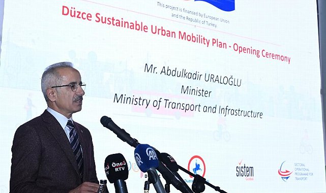 Bakan Uraloğlu, 'sürdürülebilir ulaşım' mesajını Düzce'den verdi
