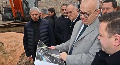 Başkan Ergün trafiğe nefes aldıracak çalışmayı yerince inceledi