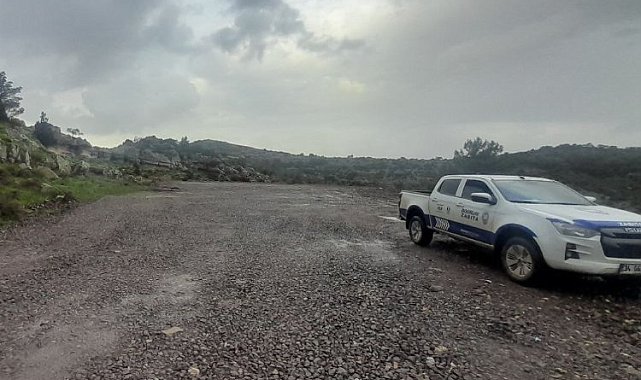 Bodrum Zabıtası hafriyat denetiminde