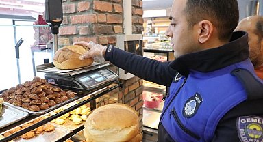 Bursa Gemlik'te Zabıta'dan gramaj denetimi