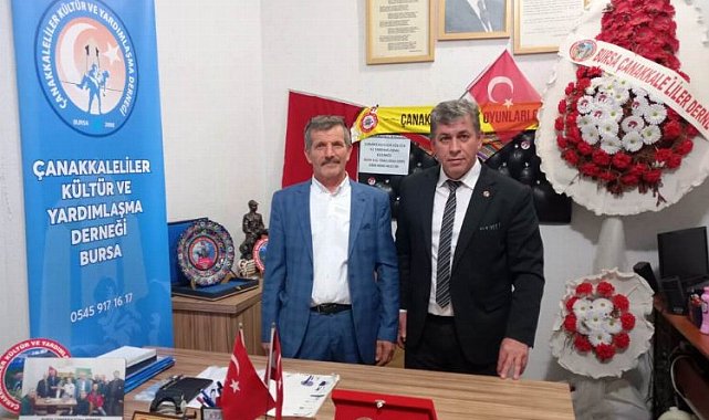Bursa'da Çanakkaleliler Derneği'nde bayrak değişimi