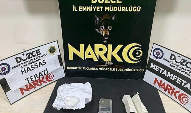 Düzce Anadolu Otoyolu'nda uyuşturucu operasyonu