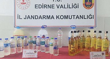 Edirne İpsala'da kaçak içkilere el konuldu
