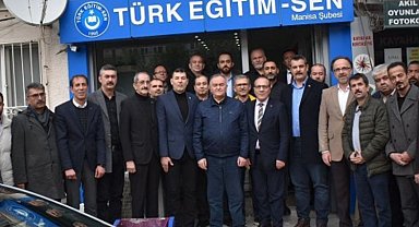 Erkan Akçay'dan Türk Eğitim Sen Manisa Şubesine ziyaret