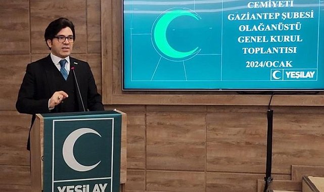 Gaziantep'te Yeşilay Prof. Dr. Haluk Şen'e emanet