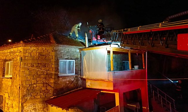 Keşan Çamlıca'da yangın