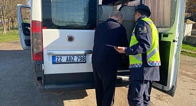 Keşan'da okul servisleri denetlendi