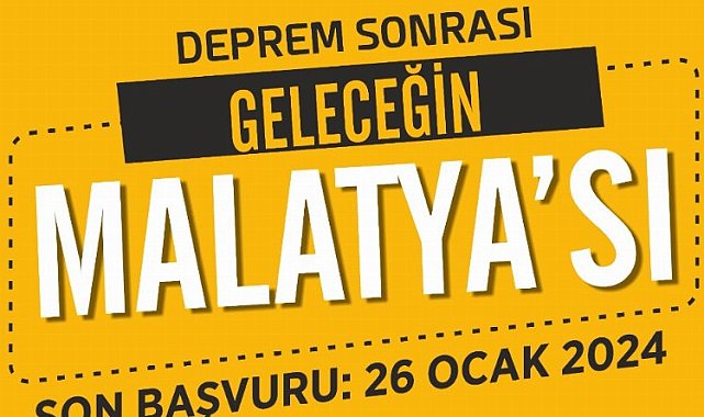 Malatya Kent Konseyi'den 'Deprem sonrası geleceğin Malatyası'