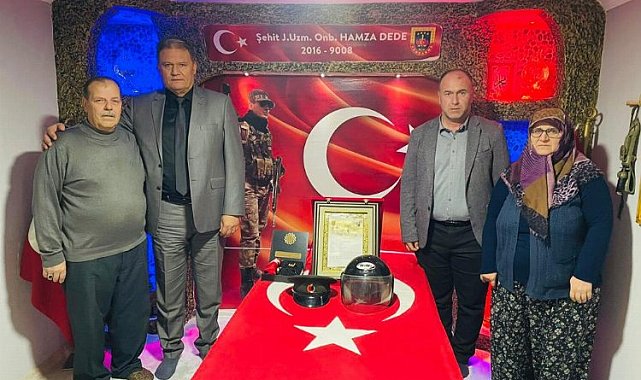 Manisa Büyükşehir'den şehit ailesine ziyaret