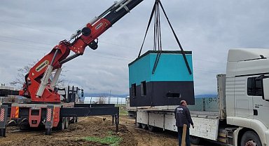 Manisa Sarıgöl'e yeni prefabrik depolar