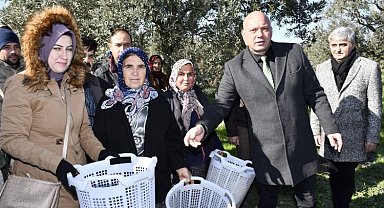 Manisa'da başarılı üretici kursiyerlere koruyucu ekipman desteği