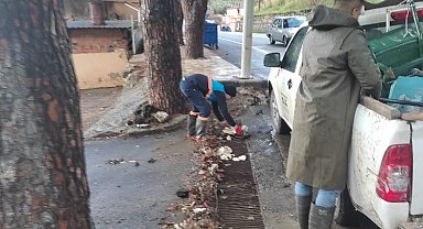 Manisa'da MASKİ'den yağış mesaisi