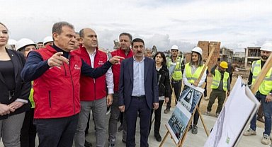 Mersin'de çalışmalar yerinde inceleniyor