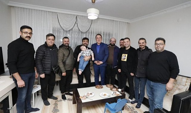 Nevşehir'de SMA hastası Yusuf Eren'e sürpriz doğum günü