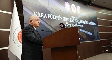 Bakan Güler "Kara Füze Sistemleri İmza Töreni"nde konuştu