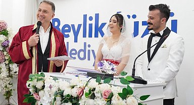 Başkan Çalık'tan çiftlere sürpriz