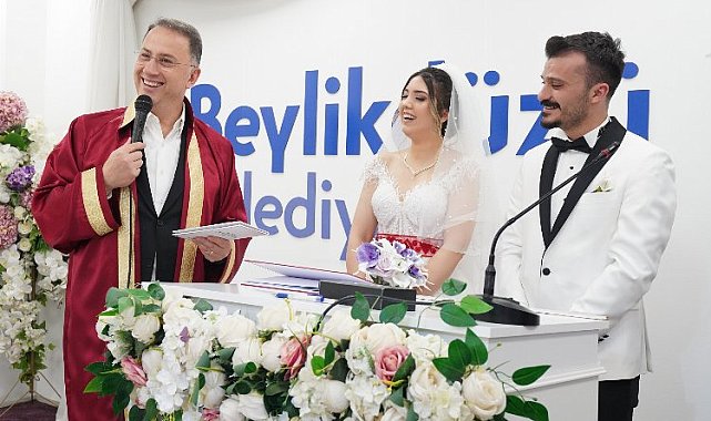 Başkan Çalık'tan çiftlere sürpriz