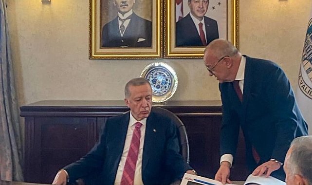 Başkan Ergün, Cumhurbaşkanı Erdoğan'a dev projeleri aktardı