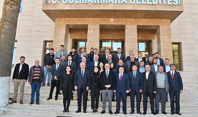 Başkan Ergün Gölmarmara Belediyesi'ni ziyaret etti