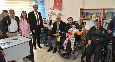 Başkan Ergün ve Cıllı Saruhanlı'dan Engelliler Derneği'ne ziyaret