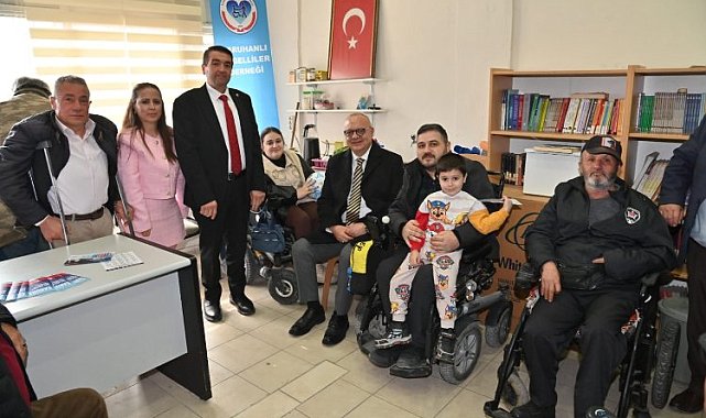 Başkan Ergün ve Cıllı Saruhanlı'dan Engelliler Derneği'ne ziyaret