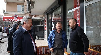 Başkan Palancıoğlu'na Hunat Mahallesi esnafından yoğun ilgi